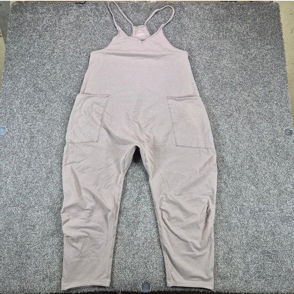 FP Movement Pants - FP Movement Hot‎ Shot Onesie Romper Womens XS Mocha Latte Sleeveless Jumpsuit